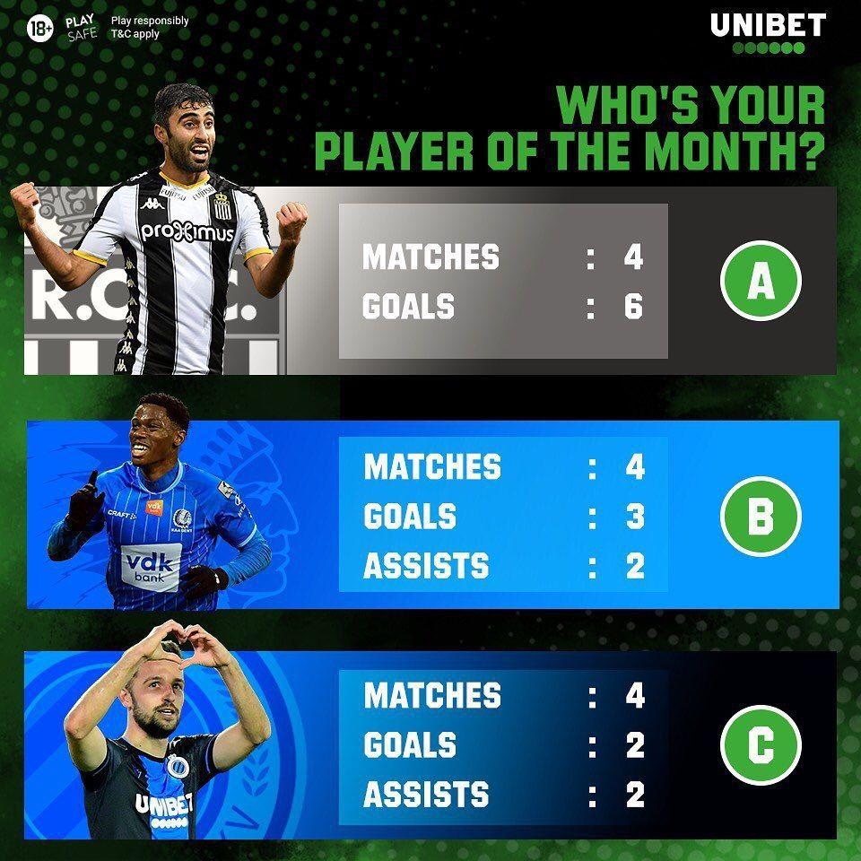 کاوه رضایی نامزد بازیکن ماه لیگ فوتبال بلژیک شد 