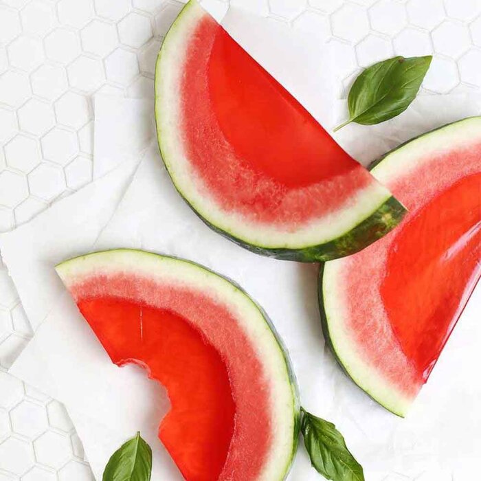 ژله شب یلدا به شکل هندوانه