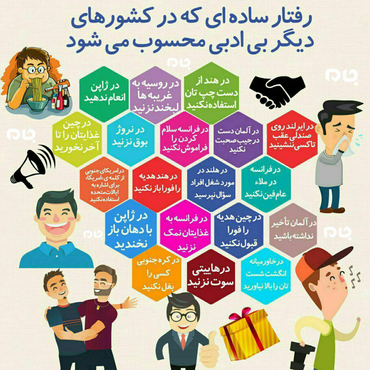 چند رفتار ساده که در کشورهای دیگر بی ادبی محسوب میشود