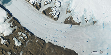 تصویری که ناسا از یخ های زمین منتشر کرد