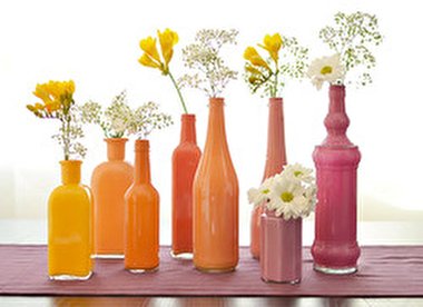 ساخت گلدان با بطری شیشه ای + فیلم