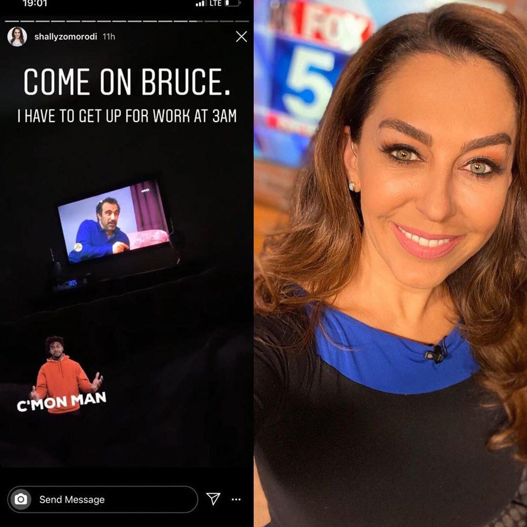 مجری شبکه فاکس و همسرش درحال تماشای «پایتخت»