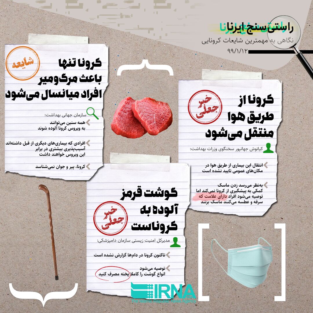 نگاهی به مهمترین شایعات کرونایی