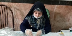 کم سن و سال‌ترین جهادگر سلامت در تبریز