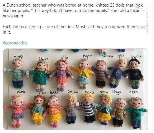 ابتکار جالب یک معلم وقتی دلتنگ شاگردهایش می شود + عکس