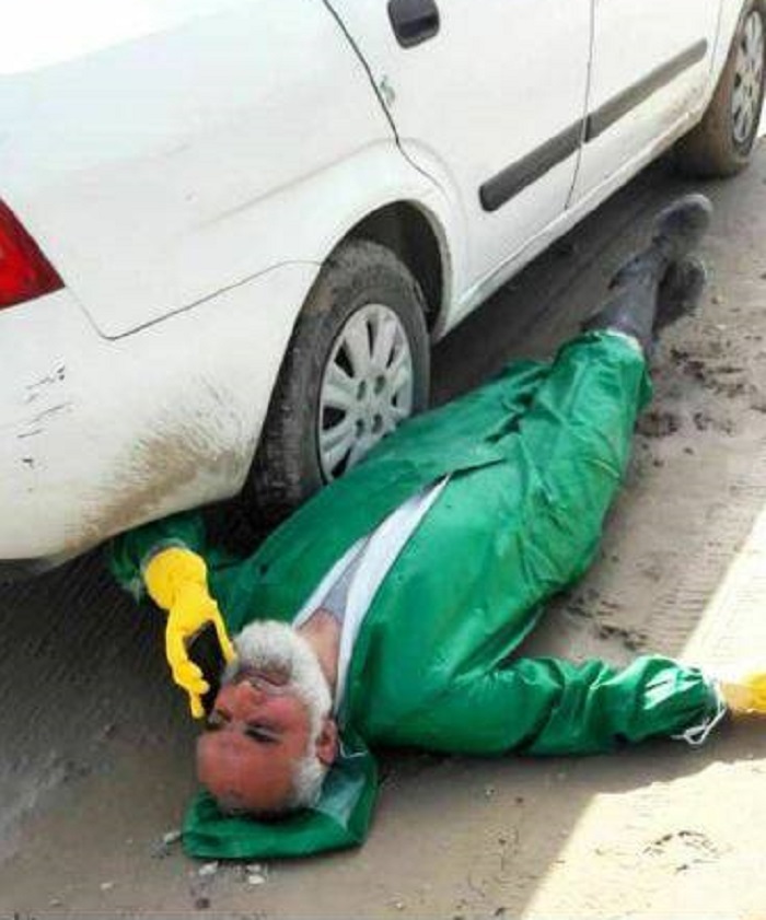 استراحت امام جمعه آبادان در روزهای کرونایی + عکس