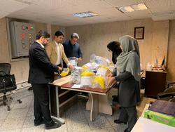 اهدای تجهیزات پزشکی و بسته های فرهنگی به بیمارستان های کرونای منطقه2