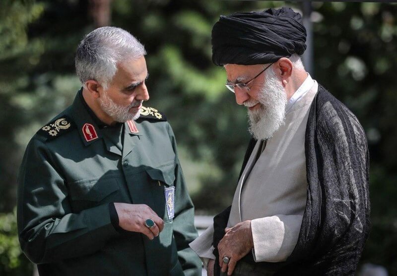 رهبر و حاج قاسم سلیمانی