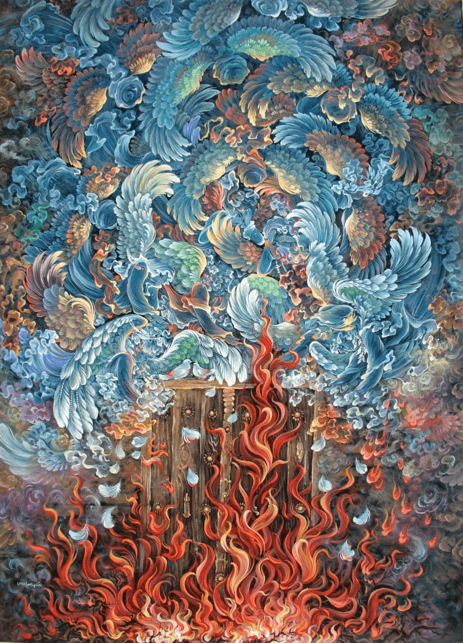 انتشار تابلویی دیده ‌نشده از بدرالسماء + عکس