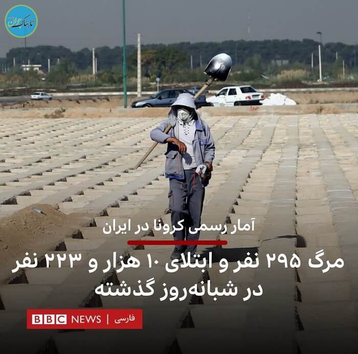 آمار کرونا در ایران به سبک BBC فارسی