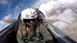 شاهکار خلبان جنگنده ایرانی در اسمان عراق + فیلم