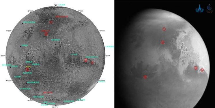 نخستین تصویر فضاپیمای چین از سیاره سرخ