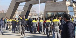 اعتصاب کارگران‌ در ماهشهر خوزستان +فیلم