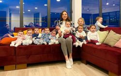 زن میلیونر روسی بدون بارداری صاحب 10 فرزند بیولوژیک شد +عکس
