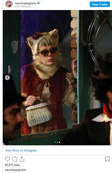 نیوشا ضیغمی در نقش گربه! +عکس