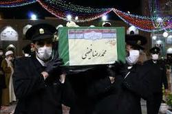 خاکسپاری پیکر شهید مدافع حرم در مشهد