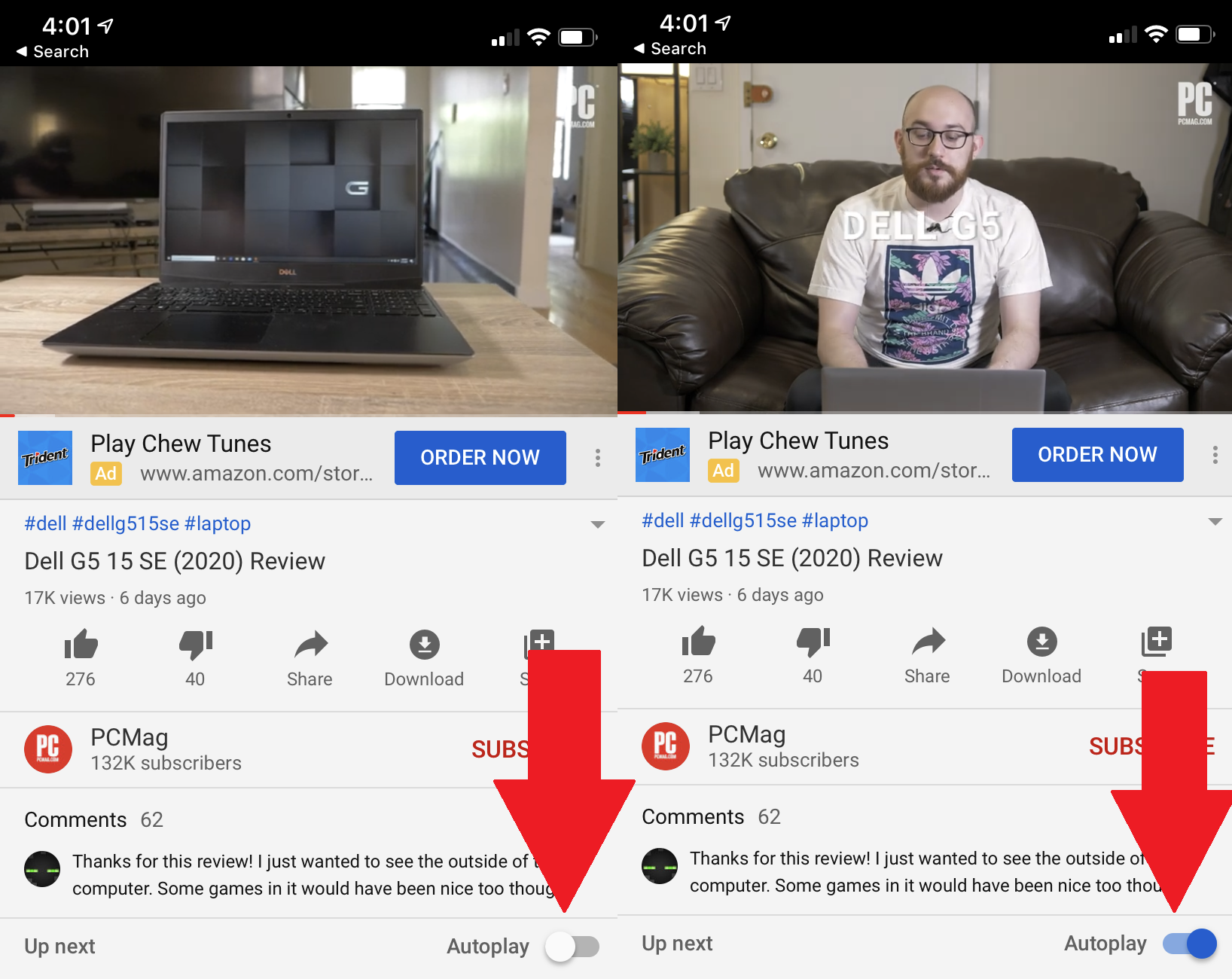 غیرفعال کردن پخش خودکار ویدیو در یوتیوب