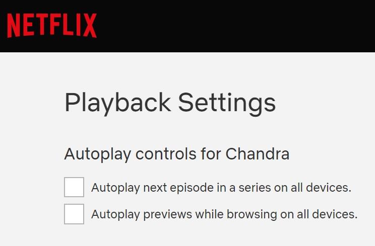 غیرفعال کردن پخش خودکار ویدیو در نتفلیکس