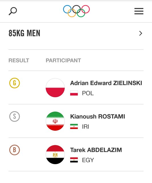 کیانوش رستمی با تحویل مدال برنز المپیک لندن، مدال نقره می گیرد