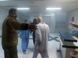 آتش سوزی در یک مرکز درمانی در خیابان حافظ