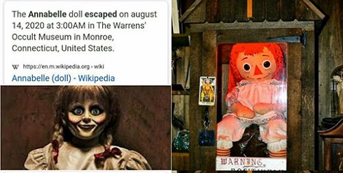 ماجرای فرار عروسک تسخیرشده آنابل چیست؟ + عکس