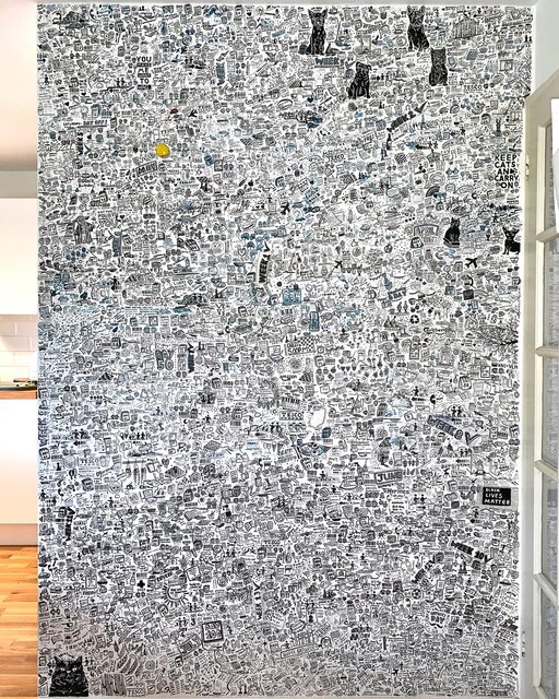 نقاشی روی دیوارهای قرنطینه + تصاویر