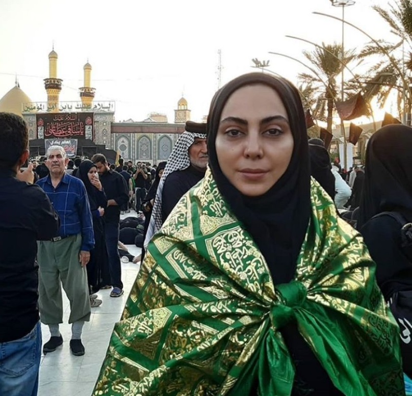 نیلوفر شهیدی در پیاده روی اربعین + عکس