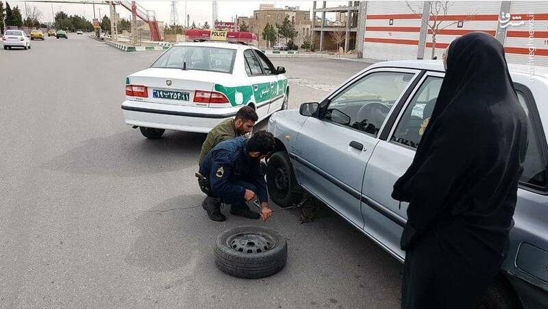 اقدام تحسین‌برانگیز مامور پلیس در دامغان + عکس