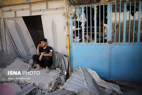 انفجار گاز در منطقه عامری اهواز +عکس