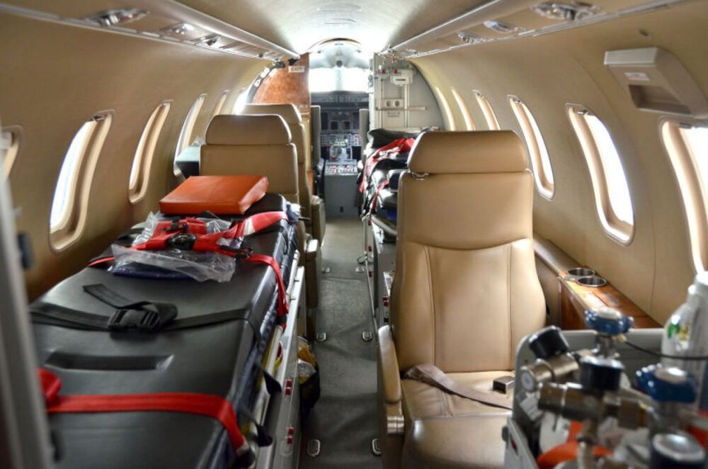 تصاویری از هواپیما – آمبولانسی که رونالدو را به ایتالیا منتقل کرد