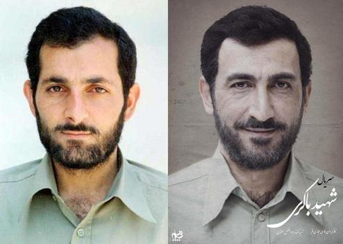 گریم هادی حجازی‌فر در نقش شهید مهدی باکری + عکس