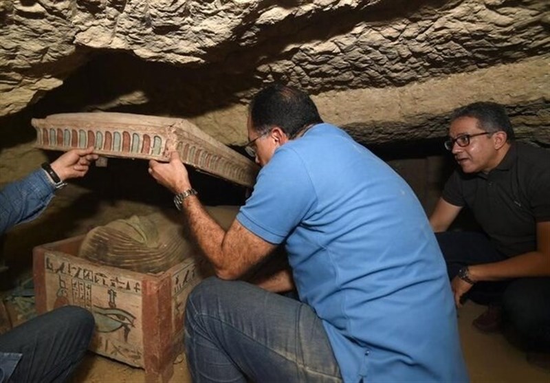 کشف تازه تابوت‌های باستانی در گورستان ممفیس + تصاویر