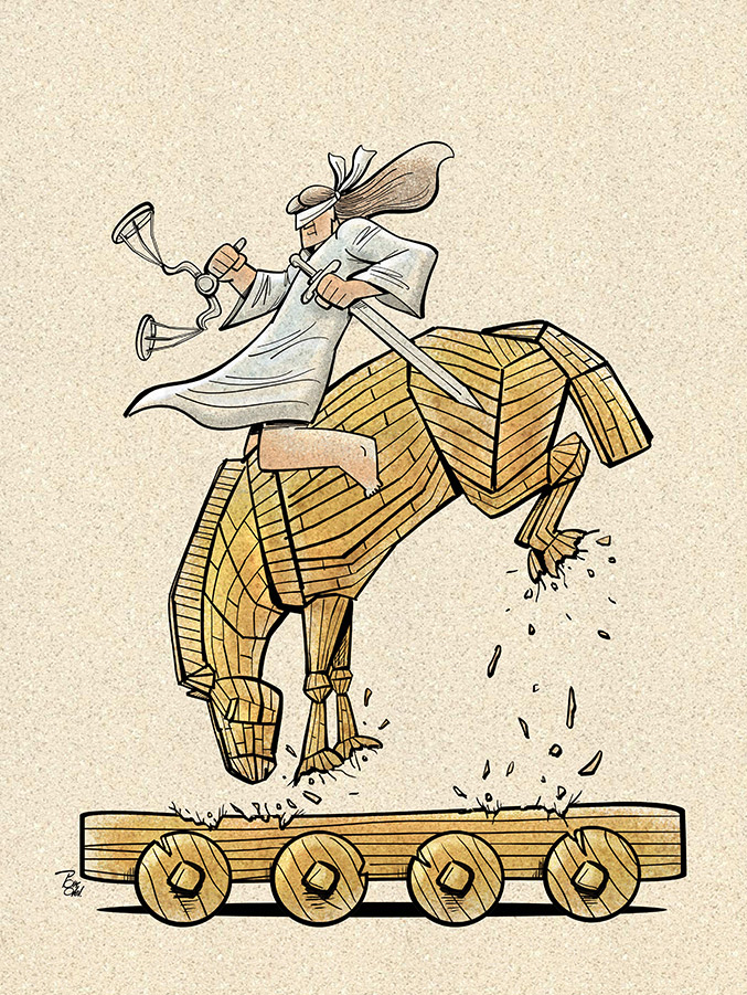 جایزه بزرگ چهلمین «نصرالدین هوجا» به ایران رسید + کاریکاتور