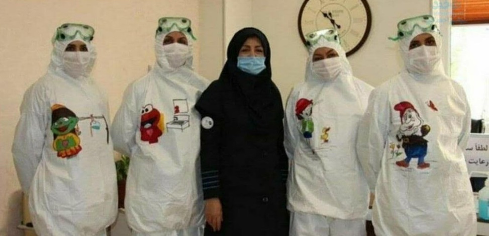 ابتکار زیبای پرستاران برای مراقبت از کودکان کرونایی + عکس