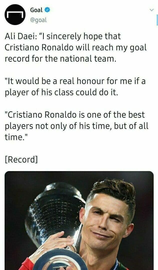 واکنش سایت گل به مصاحبه دایی در خصوص رونالدو