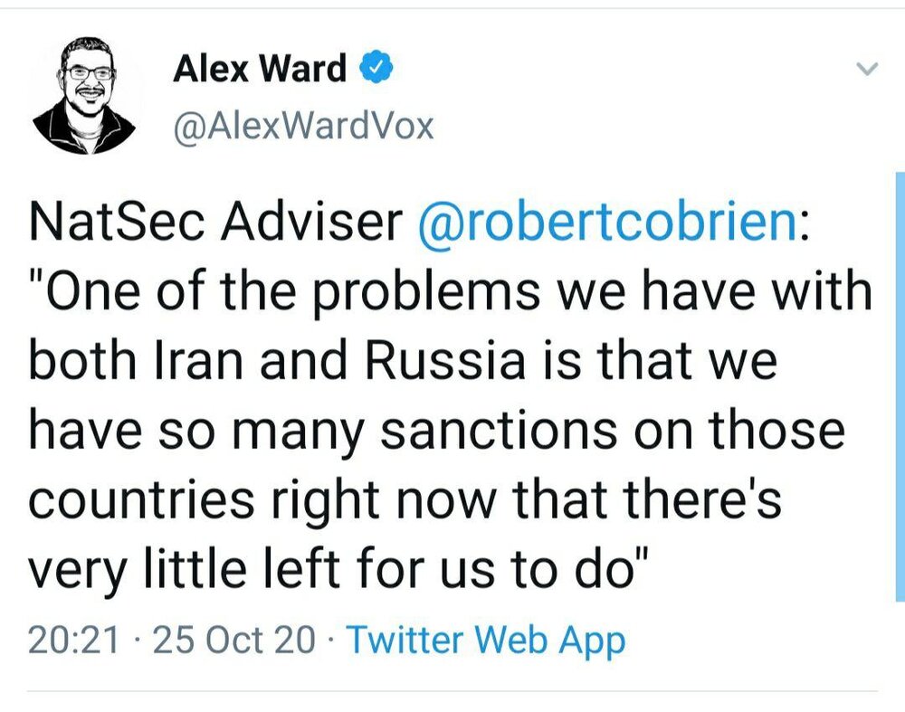 آنقدر ایران را تحریم کردیم که کار دیگری نمانده تا انجام دهیم