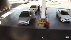 انفجار وحشتناک مخزن پمپ بنزین در کویت + فیلم