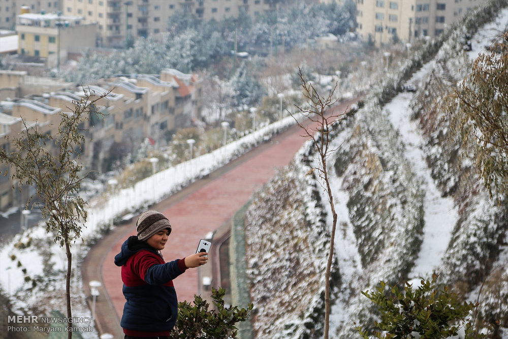 تهران برفی می‌شود