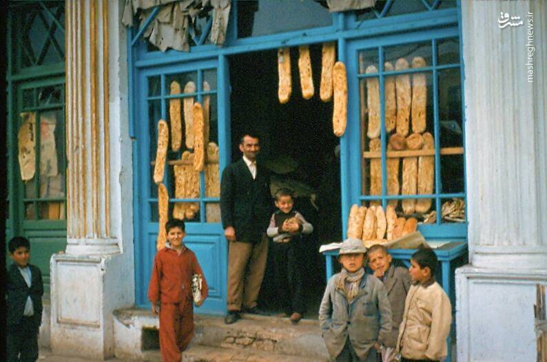 نانوایی بربری در تهران قدیم + عکس