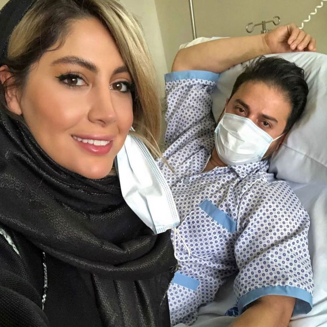 بابک جهانبخش و همسرش