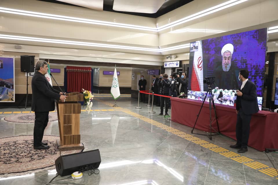 افتتاح ایستگاه های جدید مترو با حضور رئیس جمهوری افتتاح مترو با حضور روحانی