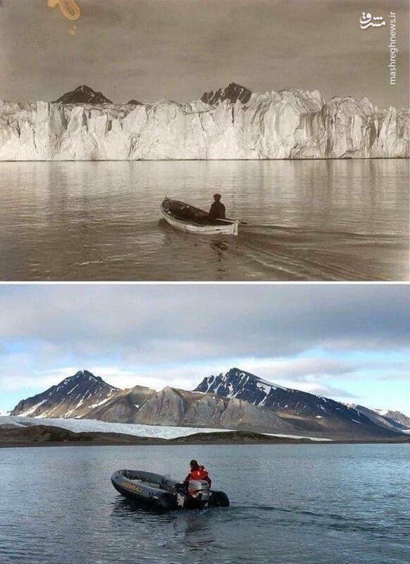 ‏دو عکس به فاصله ۱۰۰ سال از یک نقطه
