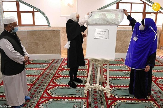حجاب همسر ولیعهد انگلیس در مسجد