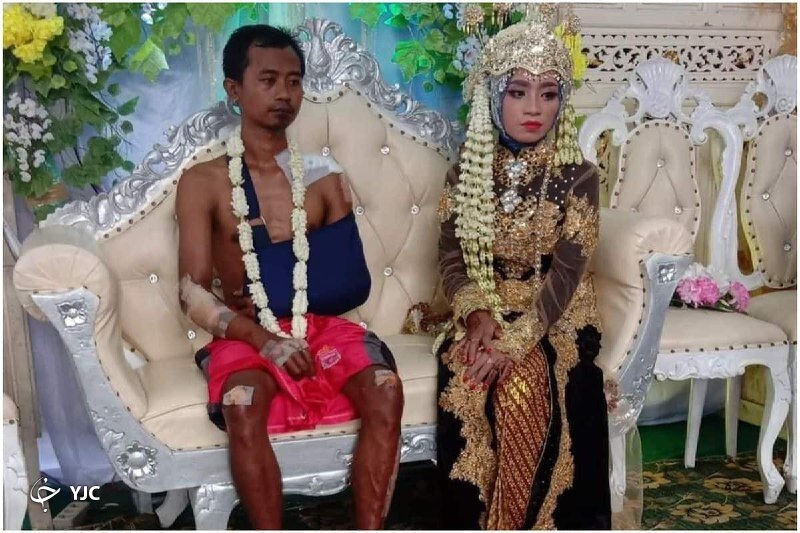 لباس عجیب داماد 