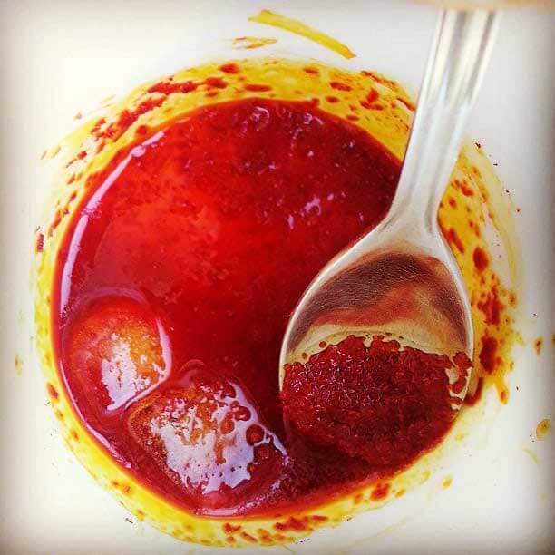 دم کردن زعفران با یخ