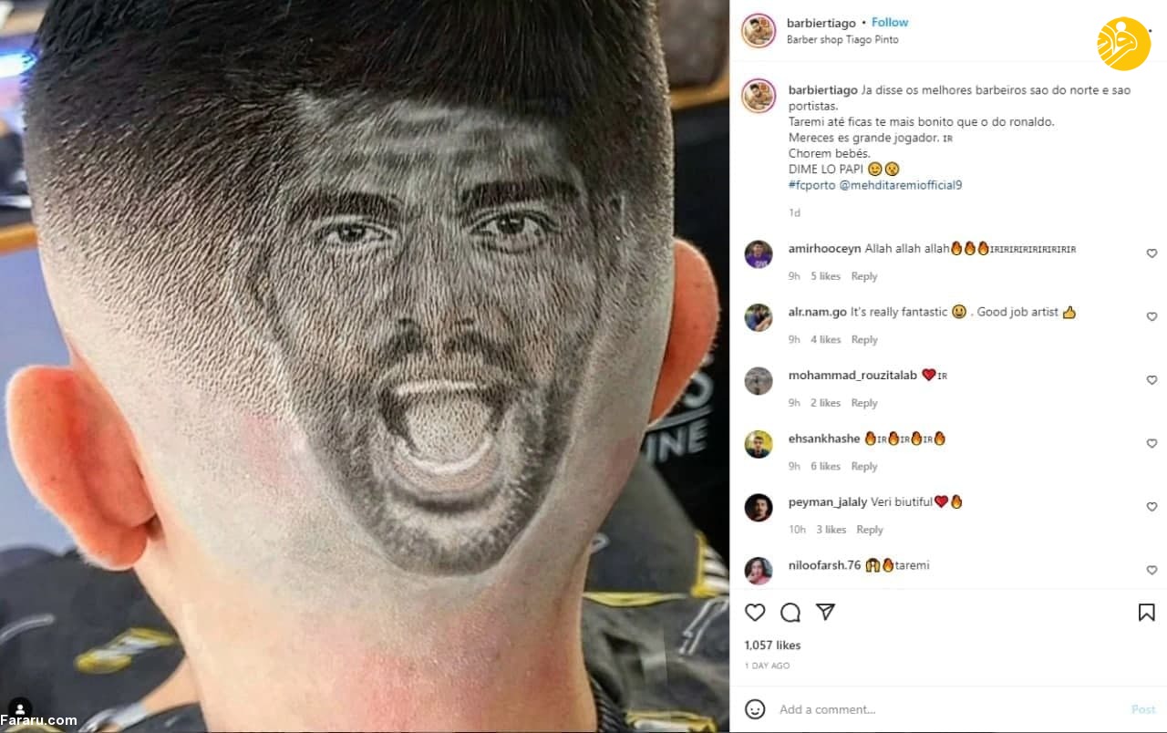 مدل موی مهدی طارمی