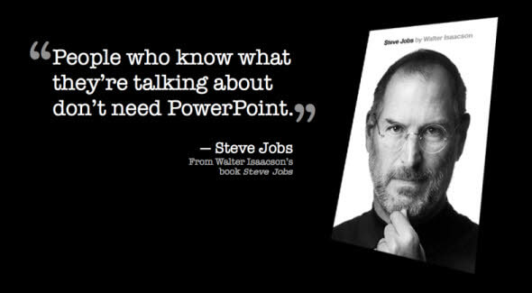 سخن استیو جابز درباره پاورپوینت