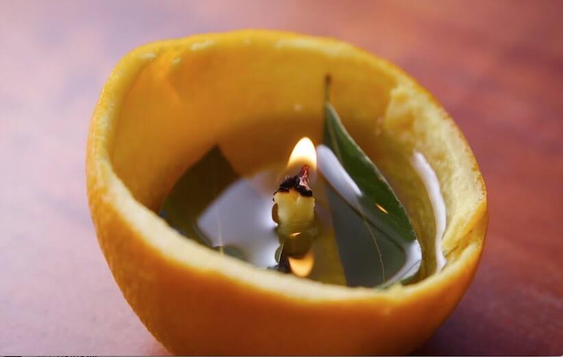 ساختن شمع معطر با پوست پرتقال