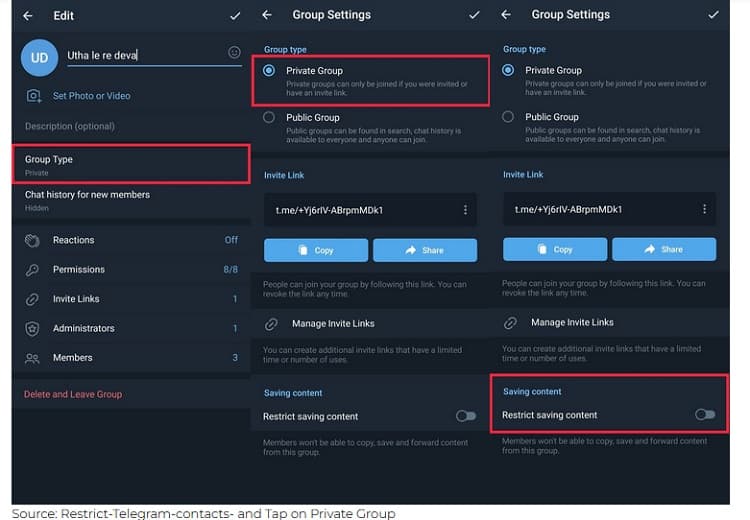 چگونه از ذخیره یا ارسال پیام‌ها در تلگرام جلوگیری کنیم؟