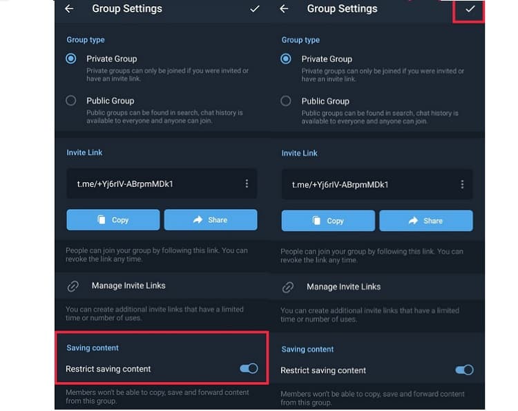 چگونه از ذخیره یا ارسال پیام‌ها در تلگرام جلوگیری کنیم؟